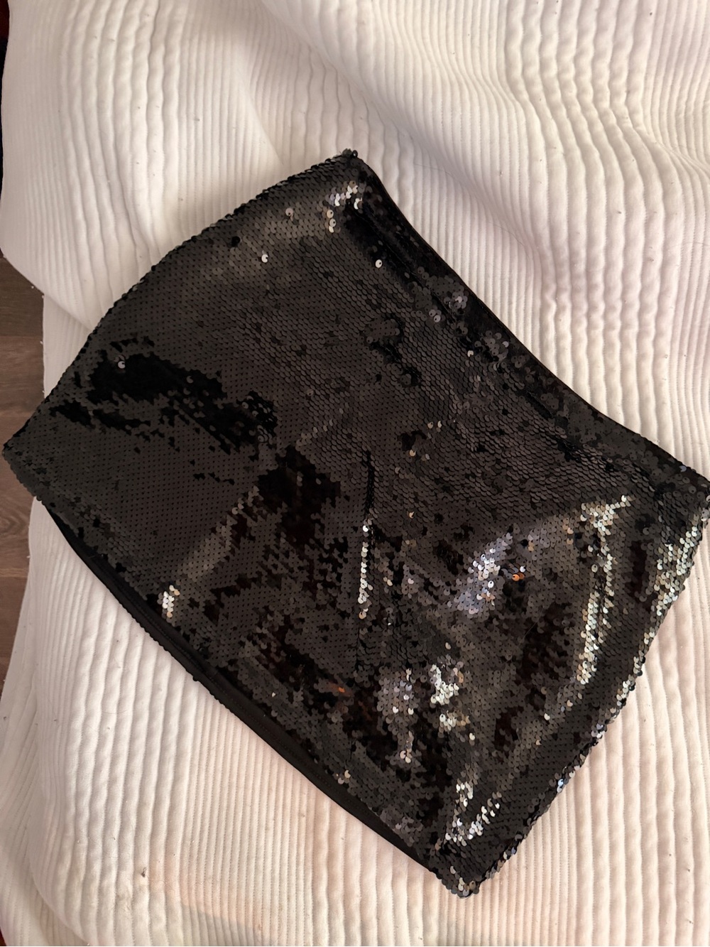 Forever 21 Black Sequin Mini Skirt